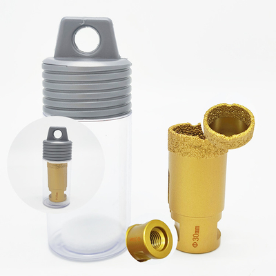 Kuru Vakum Lehimli 60mm Elmas Matkap Çekirdek Bit M14 Konu